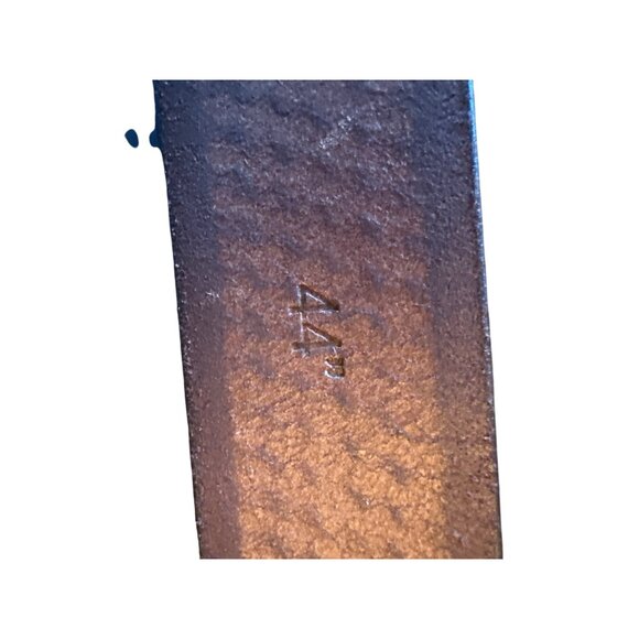 Affilare Handcrafted Leather Belt With Vintage Brass Buckle Artisan Tooled Desig - Picture 5 of 6